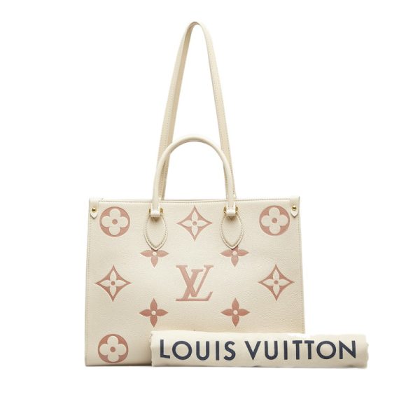 228 32048 8 Louis Vuitton Empreinte On the Go MM Tote Rose Triano Ivory Pink