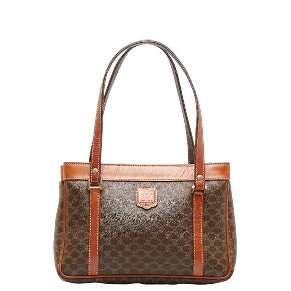 228 33954 1 Celine Macadam Handbag Brown PVC Leather