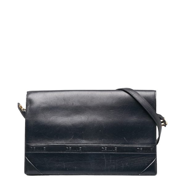 228 33995 1 CELINE Crossbody Shoulder Bag Black Leather