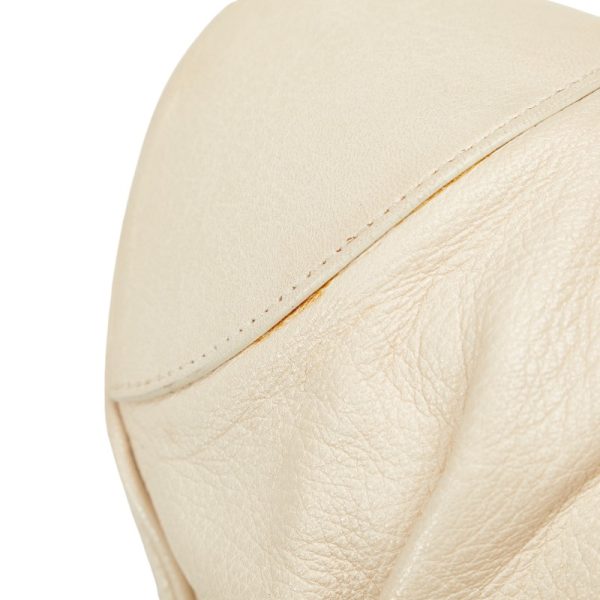 228 34058 6 Salvatore Ferragamo Gancini Handbag AU 21 6317 White Leather