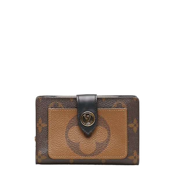 228 34257 1 Louis Vuitton Giant Reverse Portefeuille Juliet Wallet Brown