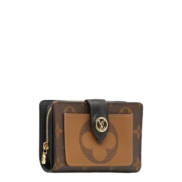 228 34257 2 Louis Vuitton Giant Reverse Portefeuille Juliet Wallet Brown