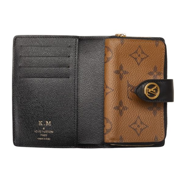 228 34257 6 Louis Vuitton Giant Reverse Portefeuille Juliet Wallet Brown