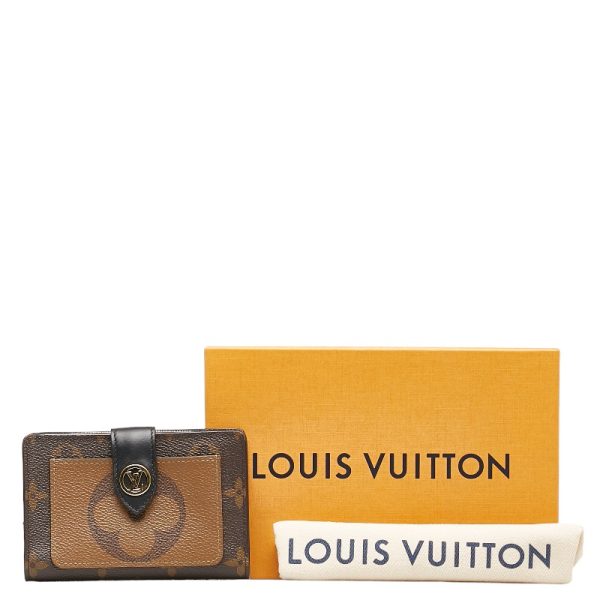 228 34257 9 Louis Vuitton Giant Reverse Portefeuille Juliet Wallet Brown