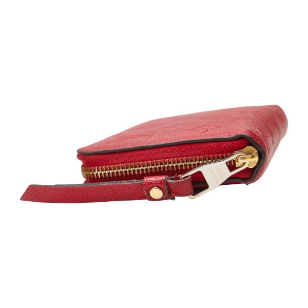 228 34296 5 Louis Vuitton Empreinte Long Wallet M63691 Scarlet Red Calf