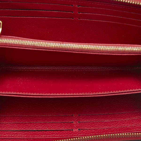 228 34296 6 Louis Vuitton Empreinte Long Wallet M63691 Scarlet Red Calf