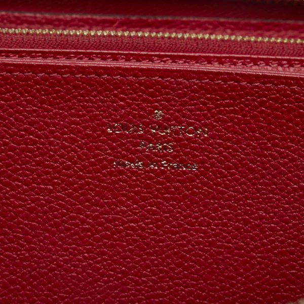 228 34296 8 Louis Vuitton Empreinte Long Wallet M63691 Scarlet Red Calf