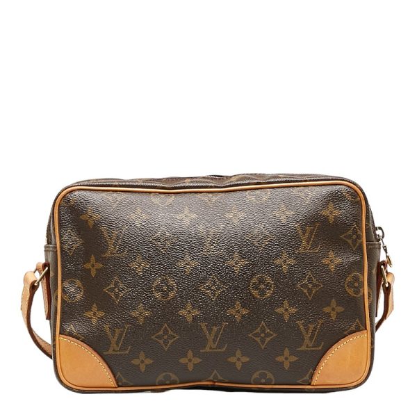 228 34315 3 Louis Vuitton Monogram Trocadero 27 Crossbody Shoulder Bag Brown