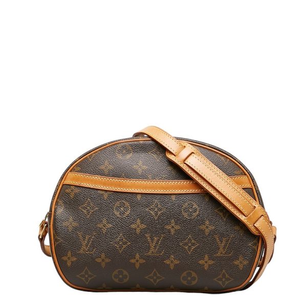 228 34319 1 Louis Vuitton Monogram Blois Shoulder Bag M51221 Brown