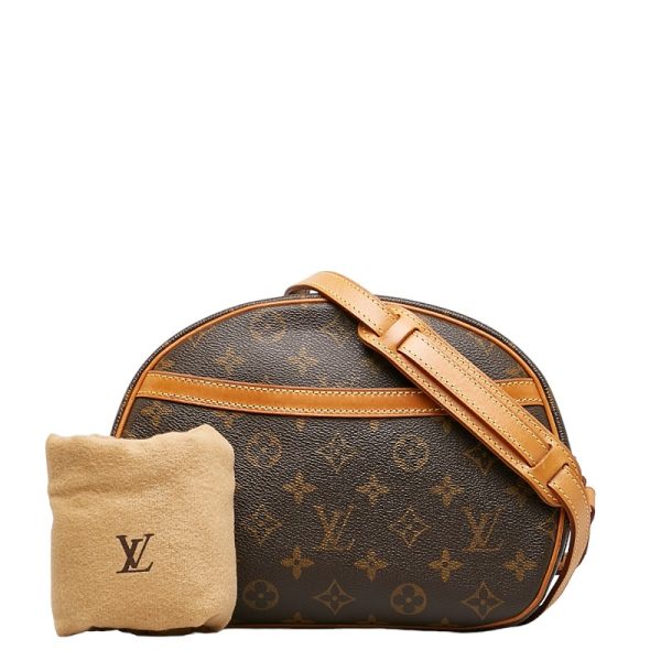 228 34319 12 Louis Vuitton Monogram Blois Shoulder Bag M51221 Brown