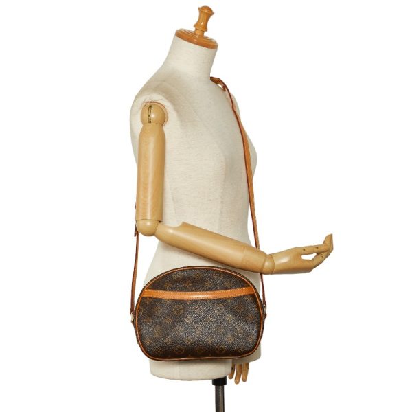 228 34319 13 Louis Vuitton Monogram Blois Shoulder Bag M51221 Brown