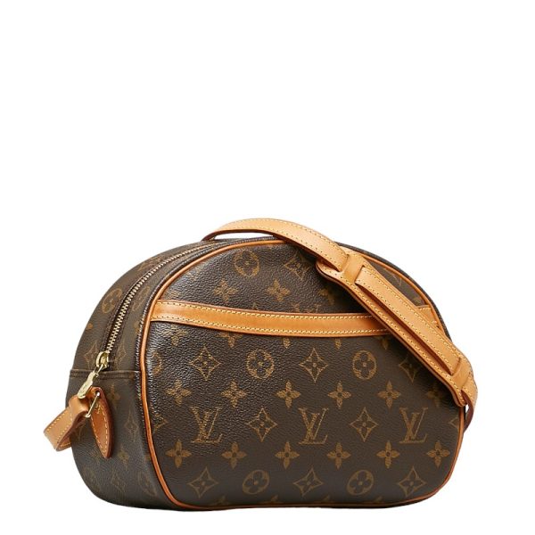 228 34319 2 Louis Vuitton Monogram Blois Shoulder Bag M51221 Brown