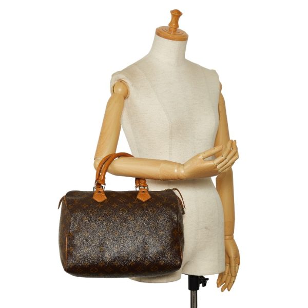 228 34320 11 Louis Vuitton Monogram Speedy 30 M41526 Brown