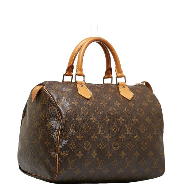 228 34320 2 Louis Vuitton Monogram Speedy 30 M41526 Brown