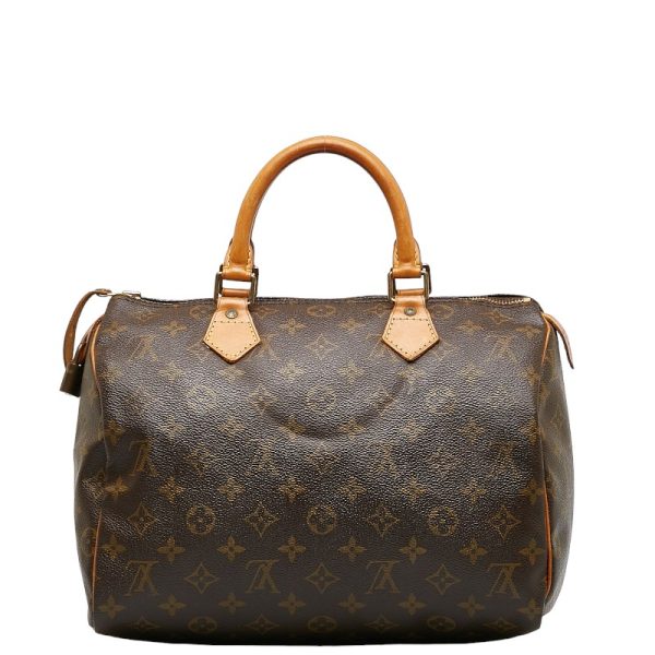 228 34320 3 Louis Vuitton Monogram Speedy 30 M41526 Brown