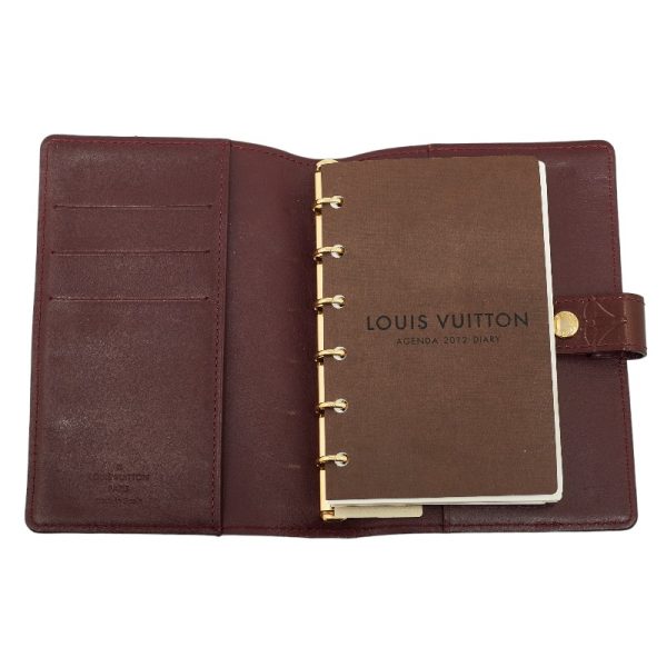 228 35806 5 Louis Vuitton Vernis Agenda PM Cover R21072 Amarant Purple Patent