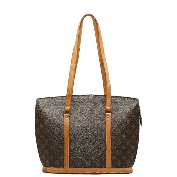 228 35818 1 Louis Vuitton Monogram Babylon Tote Bag M51102 Brown