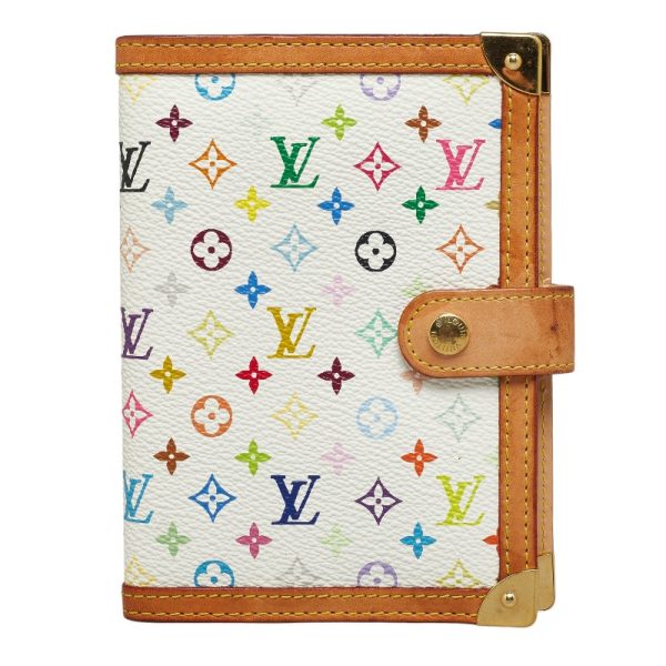 228 35821 1 Louis Vuitton Monogram Multicolor Agenda PM Notebook White