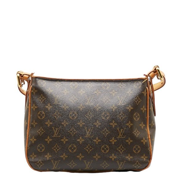 228 35831 3 Louis Vuitton Monogram Hudson GM Shoulder Bag M40045 Brown