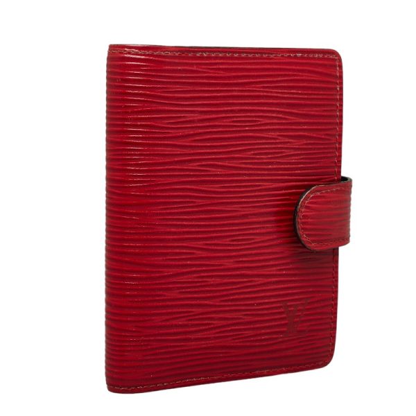 228 35847 2 Louis Vuitton Epi Mini Agenda Notebook Cover Castilian Red Noir