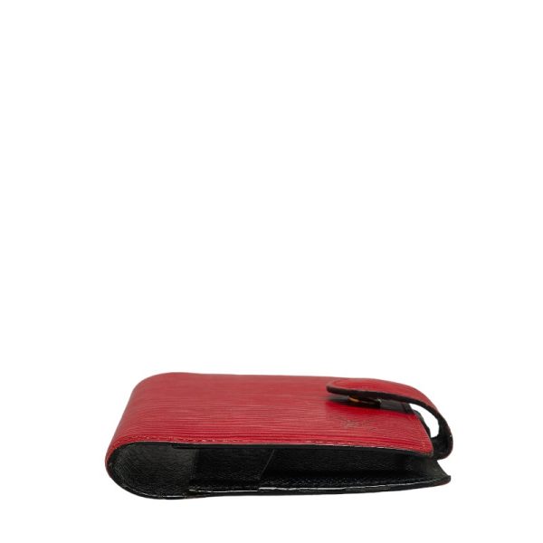 228 35847 4 Louis Vuitton Epi Mini Agenda Notebook Cover Castilian Red Noir