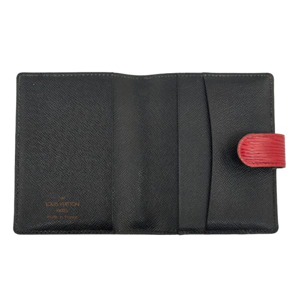 228 35847 5 Louis Vuitton Epi Mini Agenda Notebook Cover Castilian Red Noir