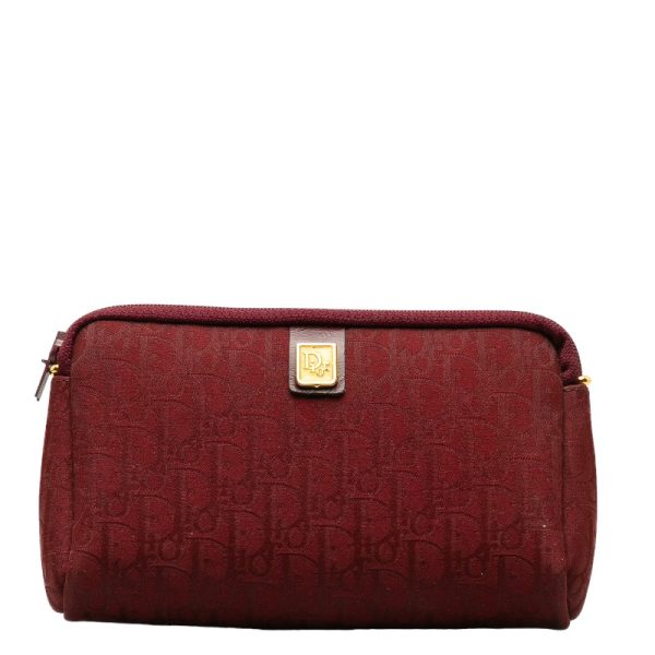 228 37392 1 Dior Trotter Pouch Red Canvas Leather