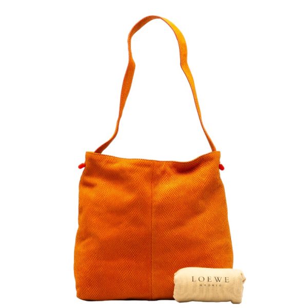 228 37416 1 LOEWE Shoulder Bag Orange Leather