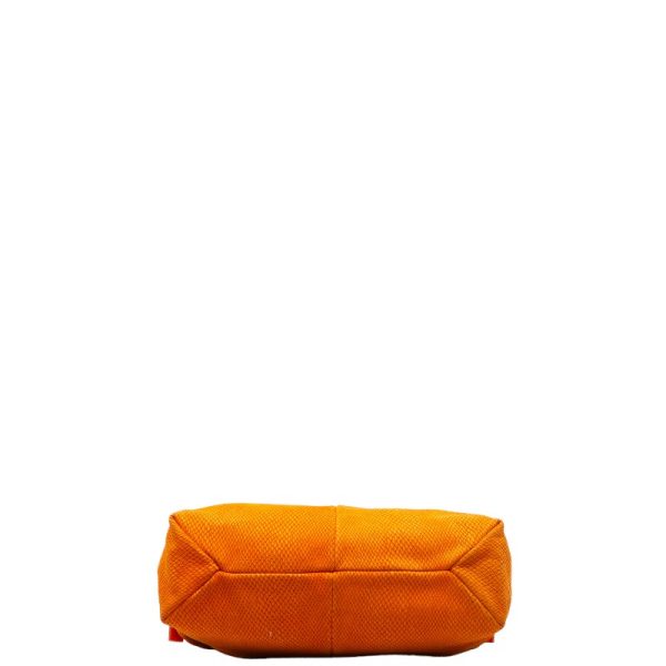 228 37416 5 LOEWE Shoulder Bag Orange Leather