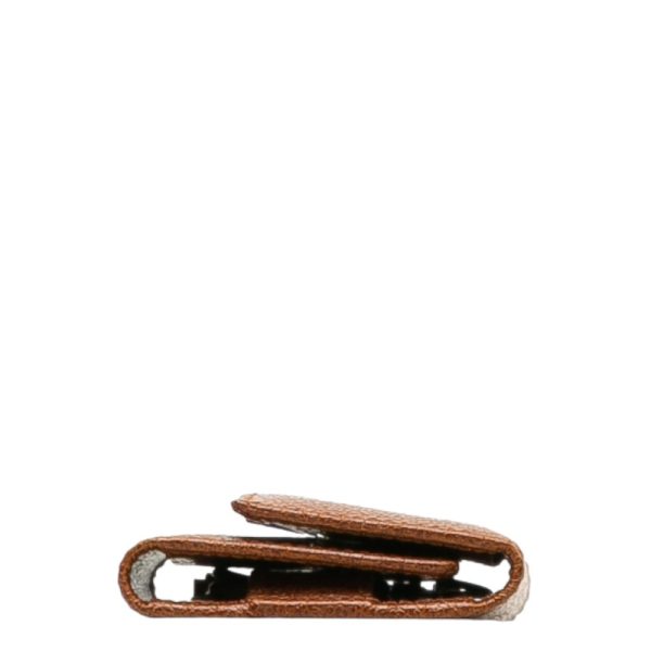 228 37447 4 Salvatore Ferragamo Hardware Key Case 6 Row Billfold Brown