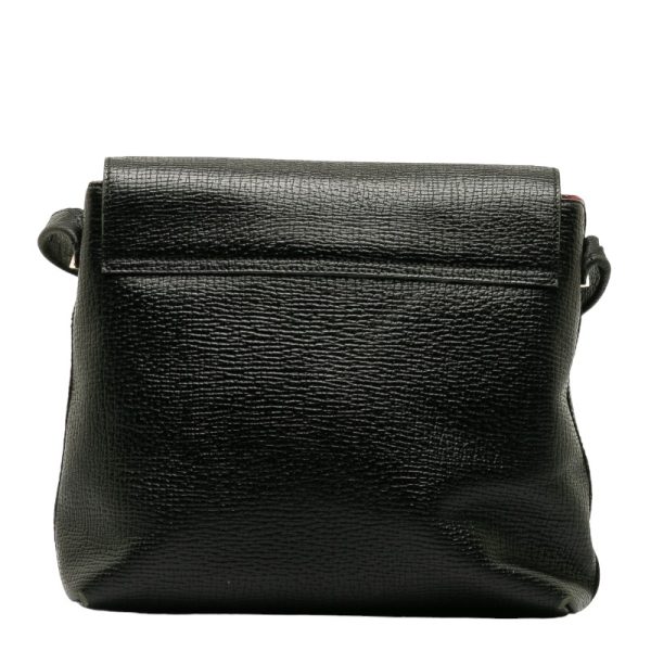 228 37475 3 LOEWE One Shoulder Bag Black Leather