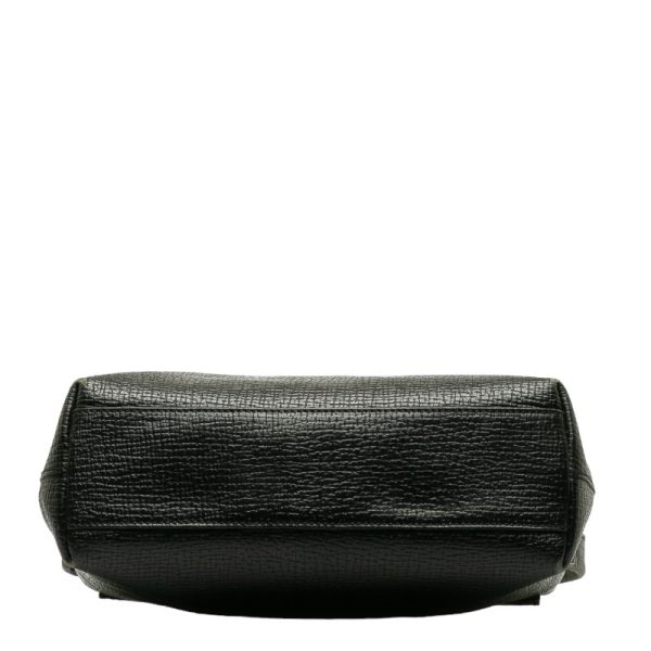 228 37475 4 LOEWE One Shoulder Bag Black Leather