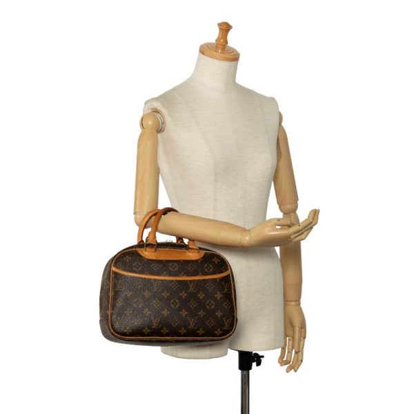 228 37823 10 Louis Vuitton Monogram Trouville Handbag M42228 Brown