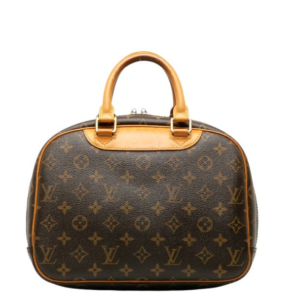 228 37823 3 Louis Vuitton Monogram Trouville Handbag M42228 Brown