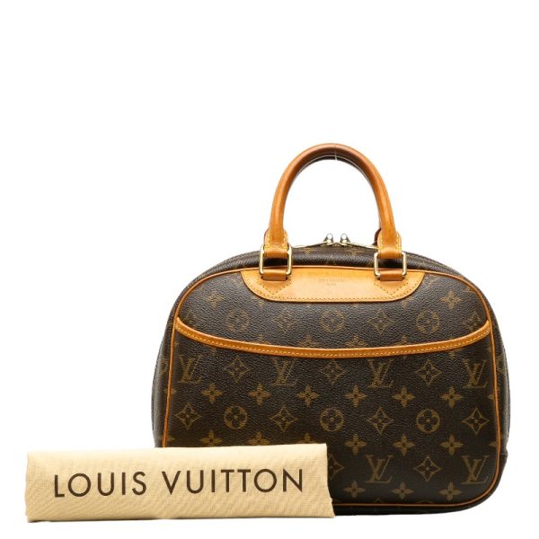 228 37823 9 Louis Vuitton Monogram Trouville Handbag M42228 Brown