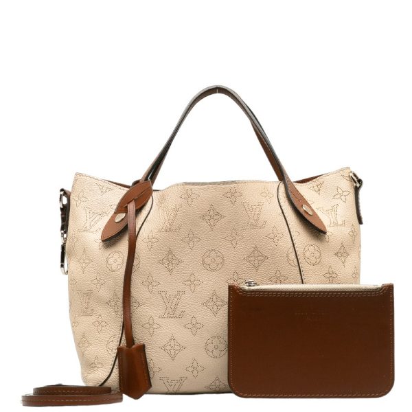 228 38866 1 Louis Vuitton Mahina Hina PM Shoulder Bag Beige