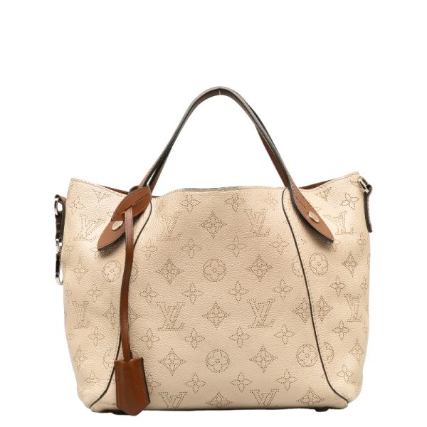 228 38866 2 Louis Vuitton Mahina Hina PM Shoulder Bag Beige