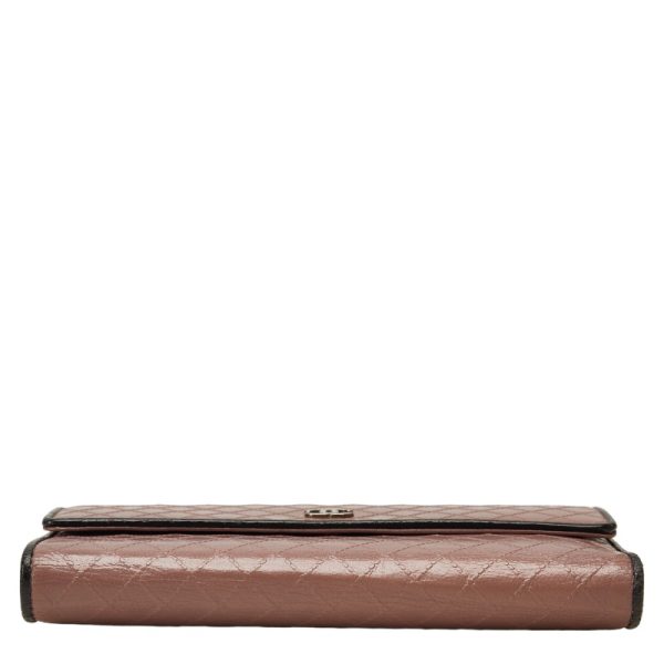 228 39907 4 CHANEL Bicolore Cocomark wallet bi fold long wallet pink