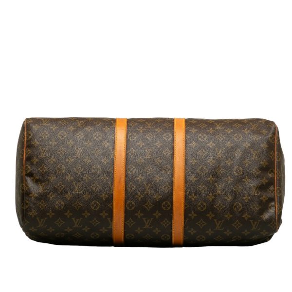 228 40491 4 Louis Vuitton Monogram Keepall 55 Travel Bag M41424 Brown