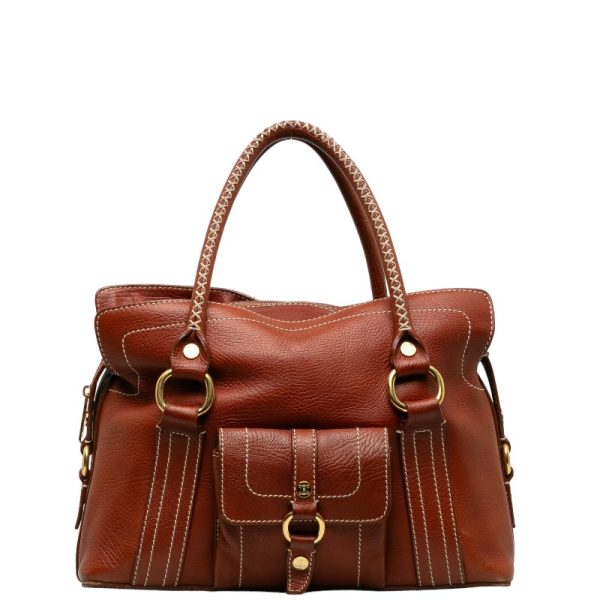 228 40532 1 Celine Handbag Brown Leather