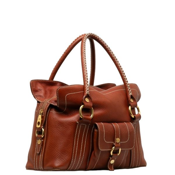 228 40532 2 Celine Handbag Brown Leather