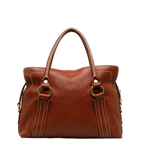 228 40532 3 Celine Handbag Brown Leather