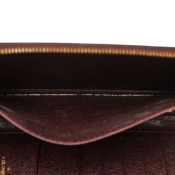 228 42932 6 Louis Vuitton Taiga Agenda Geod Long Wallet M30616 Wine Red