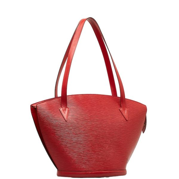 228 42933 2 Louis Vuitton Epi Saint Jacques Shoulder Bag M52267 Castilian Red