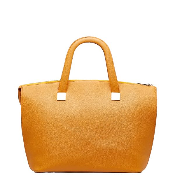 228 42945 1 Celine Handbag Tote Bag Orange Leather