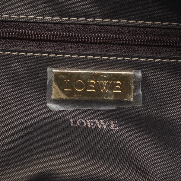 228 43769 8 LOEWE Amazona 28 Anagram Handbag Black Leather