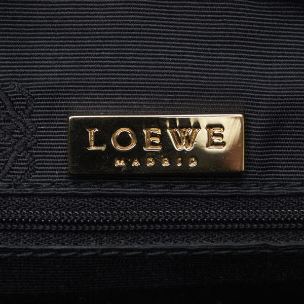 228 43775 7 LOEWE Amazona 28 Anagram Handbag Black Leather