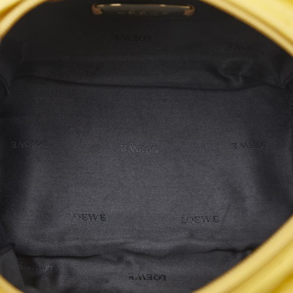 228 43776 10 LOEWE Anagram Mini Handbag Yellow Leather