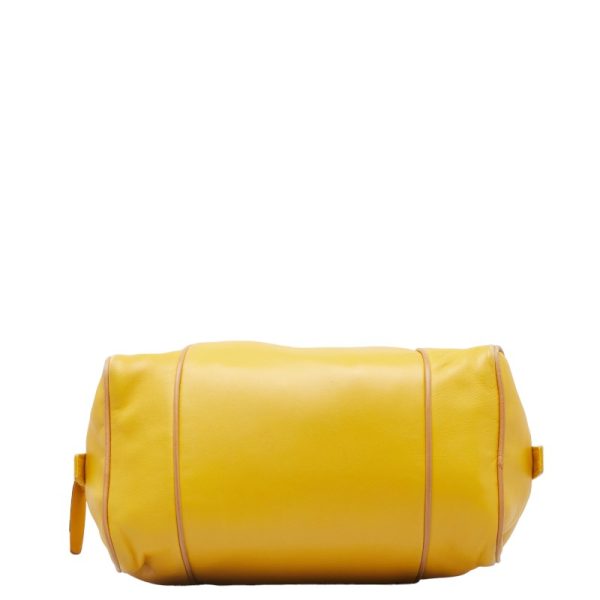 228 43776 4 LOEWE Anagram Mini Handbag Yellow Leather