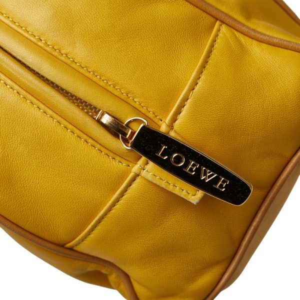 228 43776 9 LOEWE Anagram Mini Handbag Yellow Leather